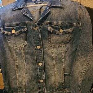 Denim Jacket with Button Details